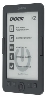   Digma K2 6 E-ink HD Pearl 758x1024 600MHz/4Gb/microSDHC/  -