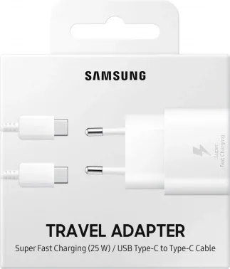    Samsung Adapter 25W Type C   White (EP-TA800XWEGWW)
