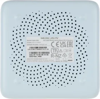  MESH  AC1200 Whole Home Mesh Wi-Fi System, 2 Internal Antennas, 2 GB ports  (WAN/LAN)