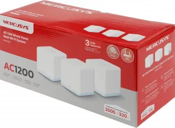  MESH  AC1200 Whole Home Mesh Wi-Fi System, 2 Internal Antennas, 2 GB ports  (WAN/LAN)