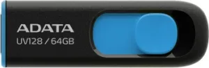    ADATA Flash Drive 64Gb UV128 AUV128-64G-RBE {USB3.0, BLACK/BLUE}