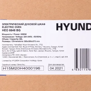    Hyundai HEO 6648 BG , 