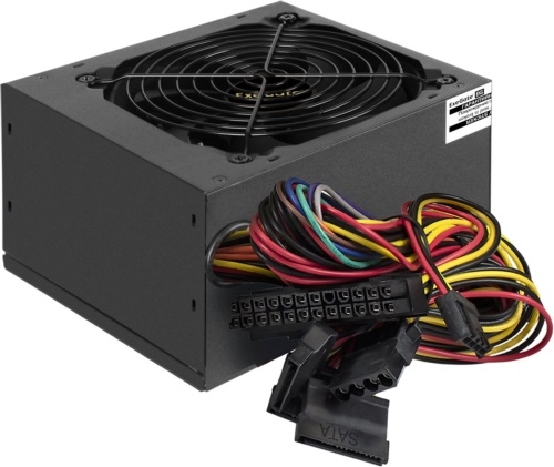   Exegate EX260644RUS-S 650PPE, ATX, SC, black, APFC, 12cm, 24p+4p, PCI-E, 5*SATA, 3*IDE,