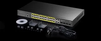  Cudy GS2028PS4-300W (L2) 28x1/ 4SFP 24PoE+ 300W 