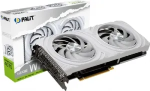  Palit PCI-E 4.0 RTX4070 DUAL WHITE NVIDIA GeForce RTX 4070 12Gb 192bit GDDR6X 1920/21000 