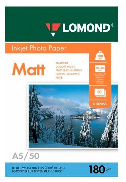  Lomond 0102068 Photo Paper Matt 