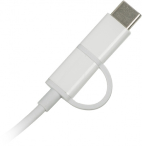 USB- XIAOMI Mi 2-in-1 USB Cable Micro-USB to Type-C (100cm)