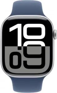 Apple Watch S10 46mm Silver  Aluminium Case/Denim SB M/L MWWM3ZP/A A2999 195949572401