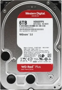   Western Digital Red Plus WD60EFPX 6TB 3.5 5400 RPM 128MB SATA-III NAS Edition ( 