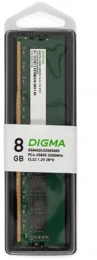  Digma 8Gb DDR4 3200MHz DGMAD43200008D RTL PC4-25600 CL22 DIMM 288-pin 1.2 dual rank Ret