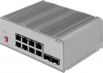  Unmanaged Industrial Switch 8x1000Base-T PoE, 2x1000Base-X SFP, PoE Budget 185W, Surge 4K