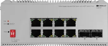  Unmanaged Industrial Switch 8x1000Base-T PoE, 2x1000Base-X SFP, PoE Budget 185W, Surge 4K