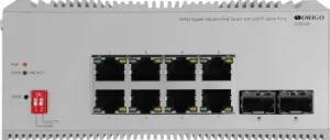  Unmanaged Industrial Switch 8x1000Base-T PoE, 2x1000Base-X SFP, PoE Budget 185W, Surge 4K