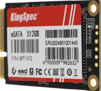  SSD Kingspec mSATA 512Gb MT-512 MT Series mSATA