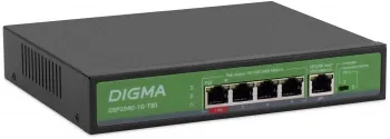  Digma DSP204G-1G-T80 (L2) 5x1/ 4PoE 4PoE+ 1PoE++ 80W 