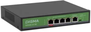  Digma DSP204G-1G-T80 (L2) 5x1/ 4PoE 4PoE+ 1PoE++ 80W 
