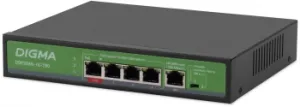  Digma DSP204G-1G-T80 (L2) 5x1/ 4PoE 4PoE+ 1PoE++ 80W 