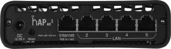  mikroTik hAP ax2 C52iG-5HaxD2HaxD-TC WIFI6, 2.4+5Ghz, 5RJ45 1Gbit, 1 POE