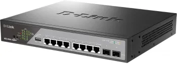   Smart L2 Surveillance Switch 81000Base-T PoE 802.3bt 90W, 2x1000Base-X SFP, PoE 