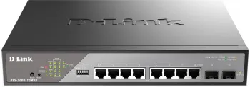   Smart L2 Surveillance Switch 81000Base-T PoE 802.3bt 90W, 2x1000Base-X SFP, PoE 