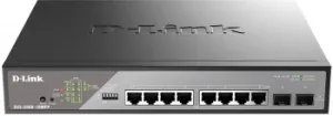   Smart L2 Surveillance Switch 81000Base-T PoE 802.3bt 90W, 2x1000Base-X SFP, PoE 