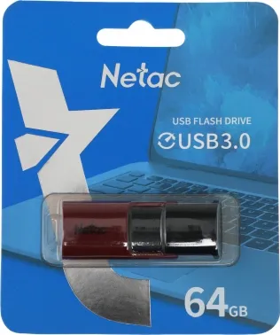   USB Drive Netac U182 Red USB3.0 64GB, retail version