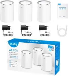  Mesh  Cudy M1800(3-Pack) AX1800 10/100/1000BASE-TX  (.:3)