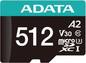   MICRO SDXC 512GB W/AD. AUSDX512GUI3V30SA2-RA1 ADATA