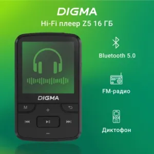  Hi-Fi Flash Digma Z5 BT 16Gb /1.54/FM/microSD/microSDHC/clip