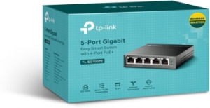  TP-Link 5-Port Gigabit Easy Smart Switch with 4-Port PoE+