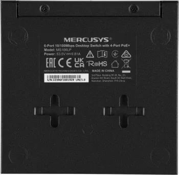   Mercusys MS106LP  6  10/100 / (4  PoE+)