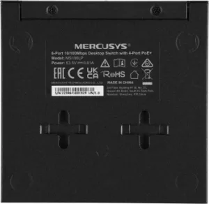   Mercusys MS106LP  6  10/100 / (4  PoE+)