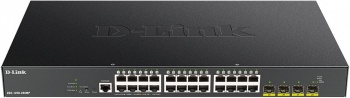  D-Link DGS-1250-28XMP/A1A, L2 Smart Switch with 24 10/100/1000Base-T ports and 4 10GBase-