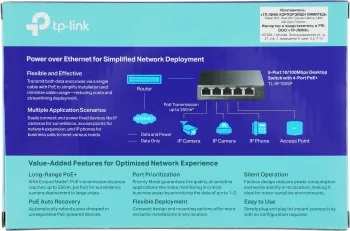  TP-Link SMB TL-SF1005P 5- 10/100 /    4  PoE 