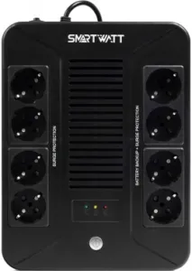  SMARTWATT UPS SAFE PRO 600 Line-interactive 600VA/360W Brick (Euro x8, LED, 275x210x95(), 4,8 