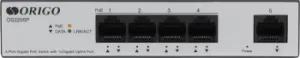  Unmanaged Switch 4x1000Base-T PoE, 1x1000Base-T, PoE Budget 60W, Long-range PoE up to 250