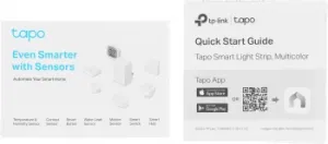   Wi-Fi  Tapo Smart Light Strip 5m, cut to size every 10cm, one adapter, one c