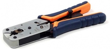 Инструмент обжимной для RJ-45 Hyperline HT-L2182R, профессиональный