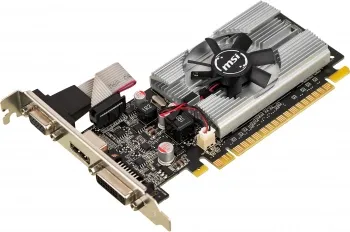  MSI N210-1GD3/LP NVIDIA GeForce 210 1024Mb 64 DDR3 460/800 DVIx1/CRTx1 Ret