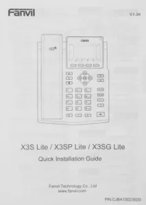  IP Fanvil X3SP Lite 