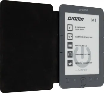   Digma M1 6 E-ink HD 758x1024 600MHz 128Mb/4Gb/SD/microSDHC - ( .: