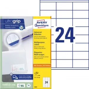  Avery Zweckform 3422 A4 70x35 24  /70/2/100./ . 