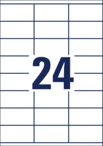  Avery Zweckform 3422 A4 70x35 24  /70/2/100./ . 