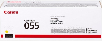 Тонер Картридж Canon 055 Y 3013C002 желтый (2100стр.) для Canon MF746Cx/MF744Cdw/MF742Cdw/LBP664Cx/6