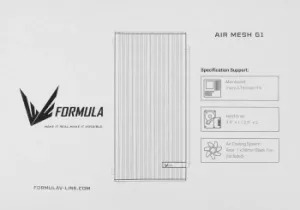  Formula Air Mesh G1    mATX 1x80mm 2xUSB2.0 1xUSB3.1 audio bott PSU