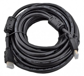 Кабель HDMI-HDMI ver1.4 19M/19M 10м, плетеная оболочка, позолоченные контакты Blister box Ningbo