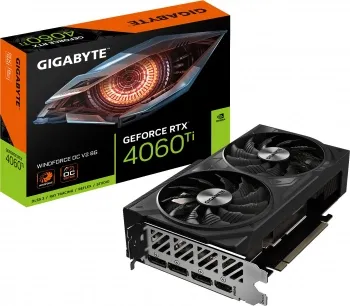  Gigabyte GV-N406TWF2OCV2-8GD NVIDIA  RTX4060Ti 8  GDDR6 128 bit PCI-E 4.0 1*HDMI 3*DP