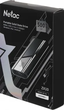    SSD Netac USB-C 500Gb NT01ZX10-500G-32BK ZX10 2.5 