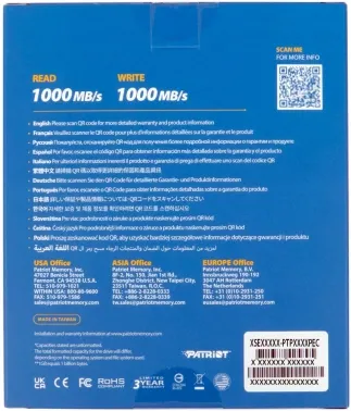 SSD    512GB USB-C EXT. PTP512GPEC PATRIOT