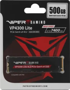  SSD Patriot PCIe 4.0 x4 500GB VP4300L500GM28H Viper VP4300 Lite M.2 2280